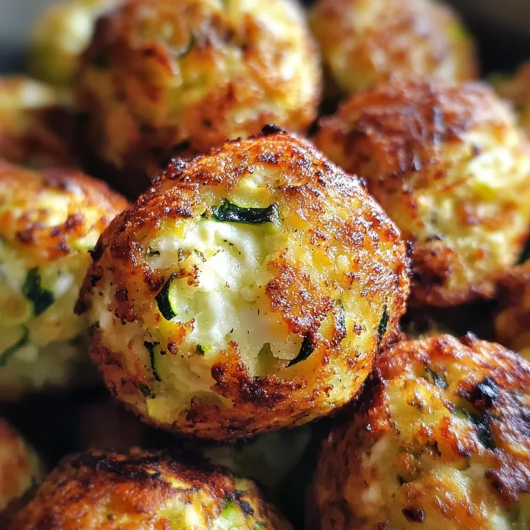 Knusprige Zucchini-Feta-Bällchen aus dem Ofen genießen!