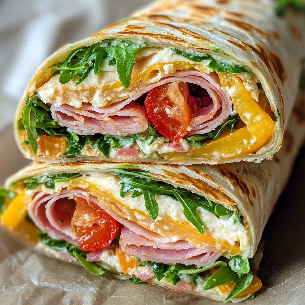 Ku00e4se Schinken Wraps: Das einfache Rezept fu00fcr leckere Wraps