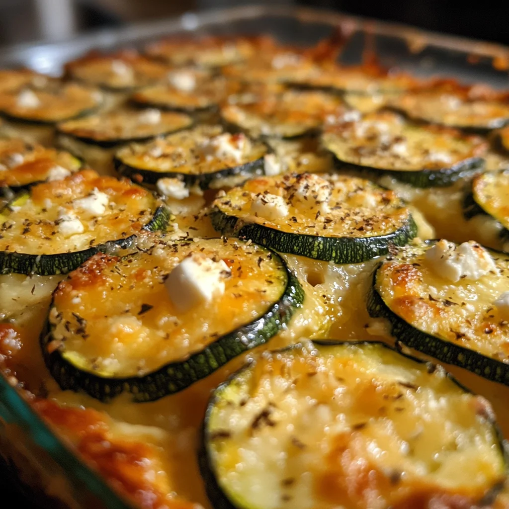 Low Carb Zucchini Auflauf mit Feta