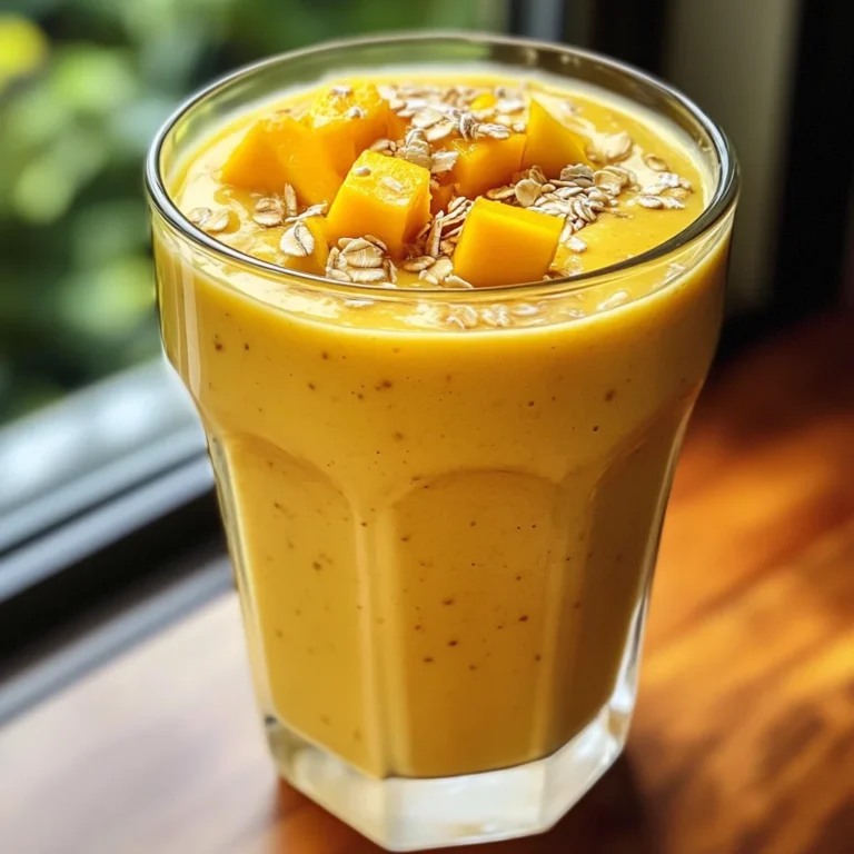 Mango Hafer Smoothie: Ein Unglaublich Ultimatives Rezept für 5 Minuten