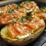 Ofenkartoffeln mit Räucherlachs