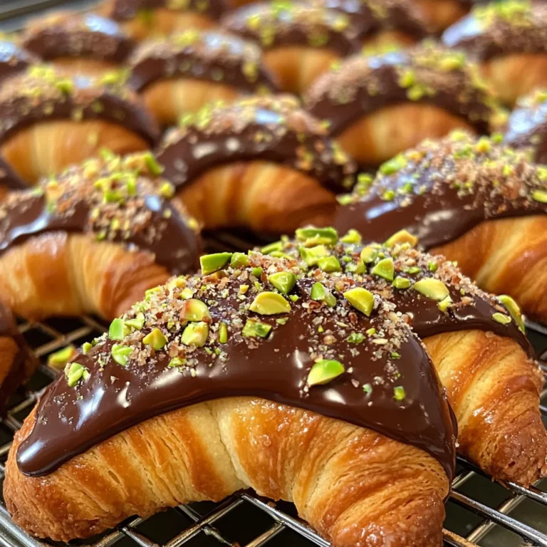 Pistazienkipferl mit Schokolade – Zartes Gebäck für die Weihnachtszeit