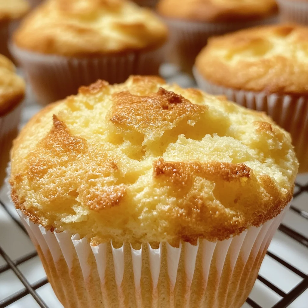 Quark Muffins mit Vanillepudding