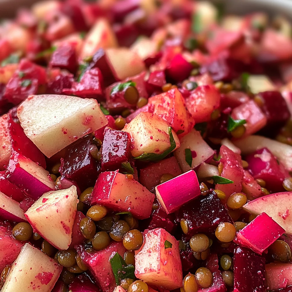 Rote Bete Linsen Salat