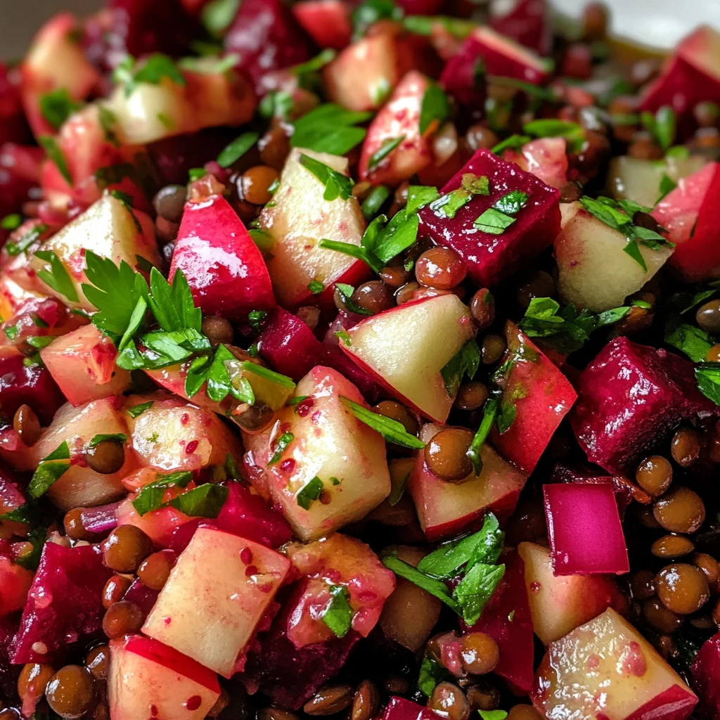 Rote Bete Linsen Salat