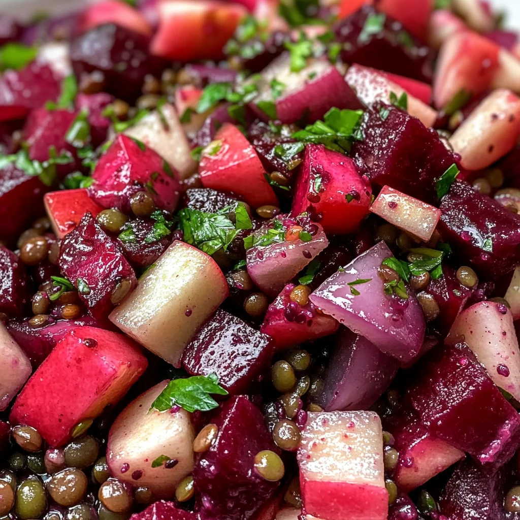 Rote Bete Linsen Salat