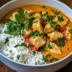 Thai Erdnuss Curry Hähnchen