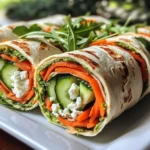 Tortilla-Rollen mit Feta