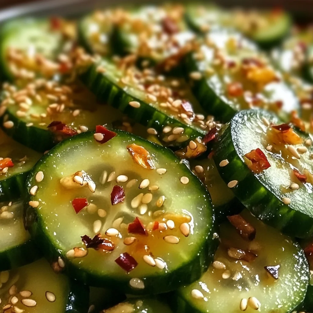 Würziger Asiatischer Gurkensalat