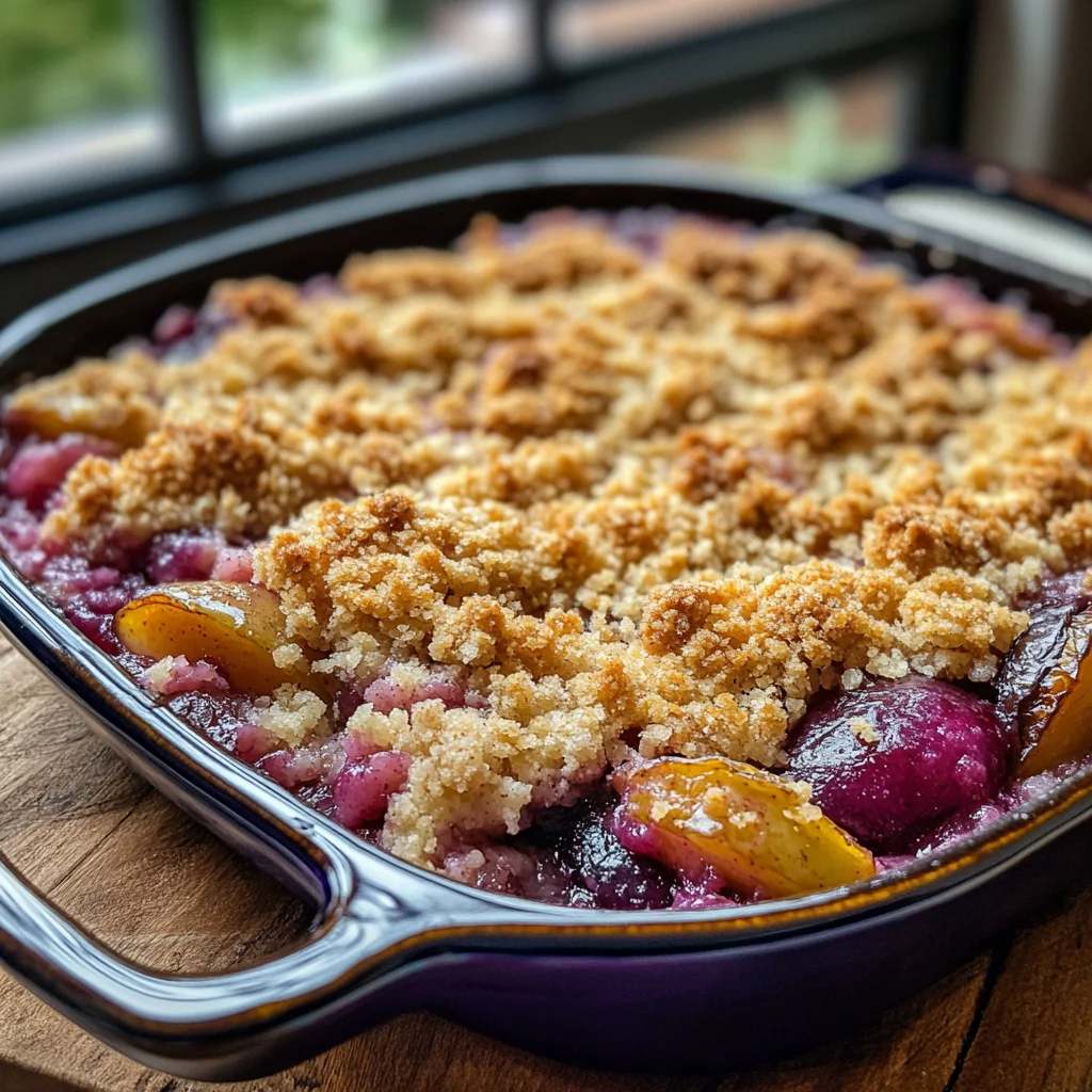 Zimt-Pflaumen-Crumble