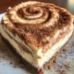 Zimtschnecken Käsekuchen mit Keksboden