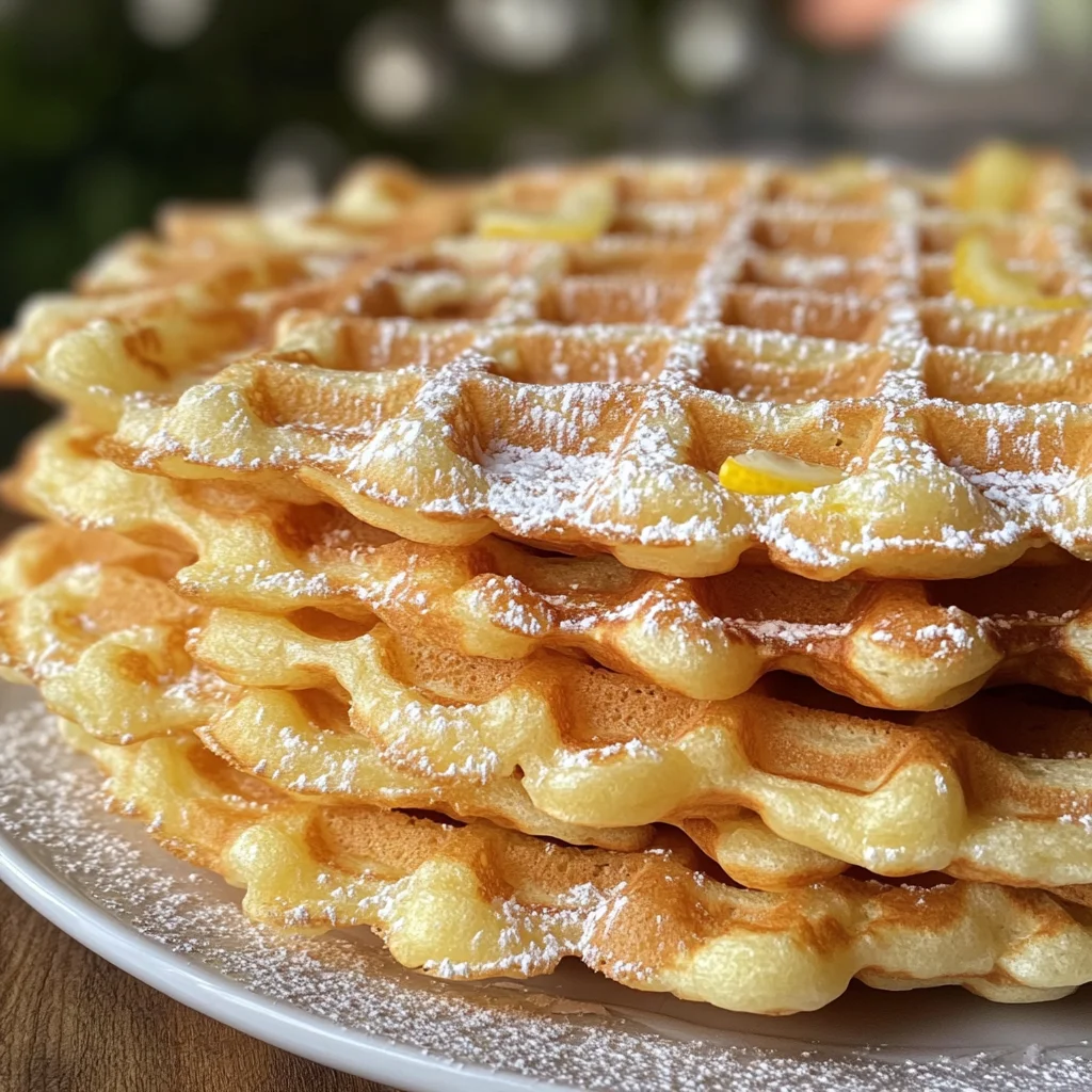 Zitronen Quark Waffeln backen: Das einfache Rezept für fluffige Waffeln